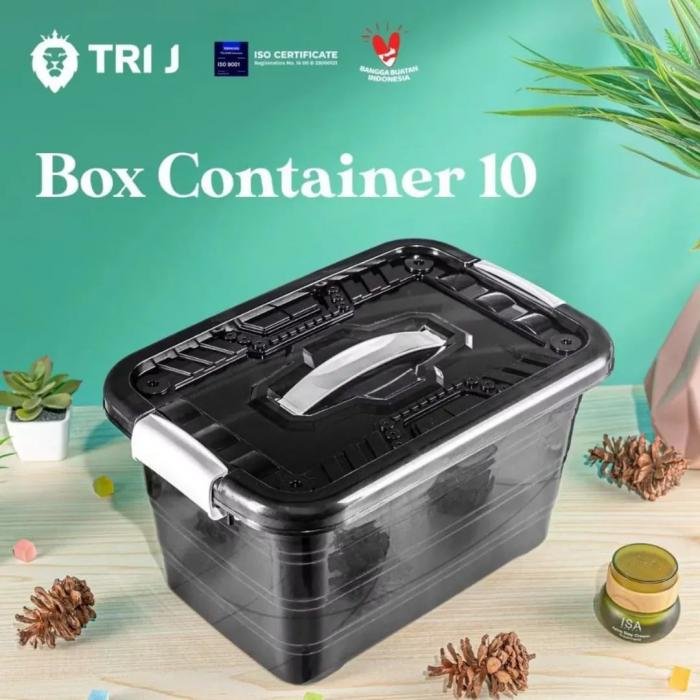 Box Container Hitam Tri J 10L