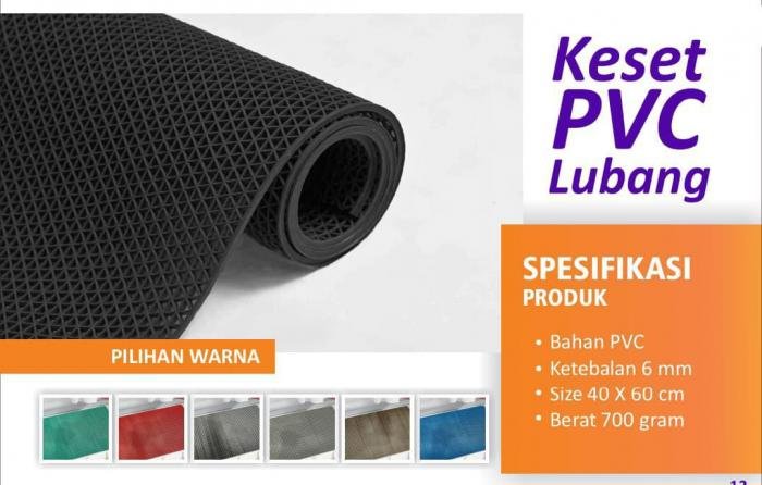Keset Karet PVC lubang