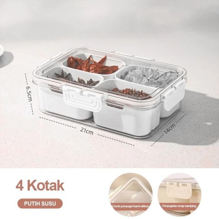 Food Container Kulkas 4sekat