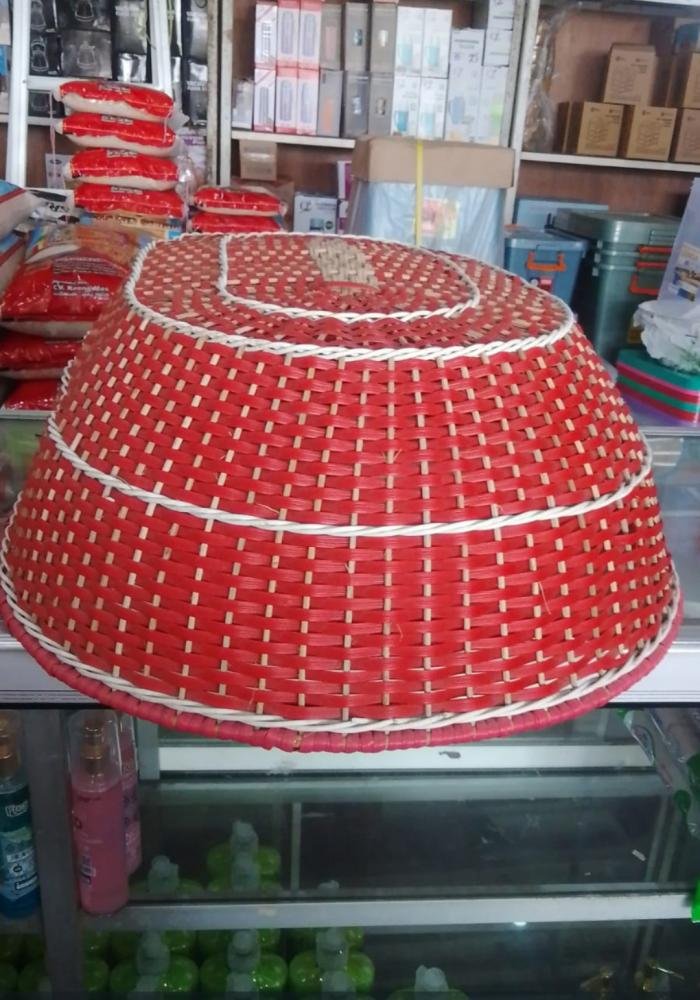 Tudung Saji Rotan Tanpa Gagang
