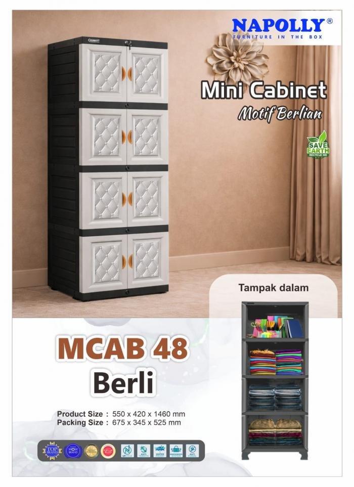 Lemari Napolly MCAB-48 Berli puma