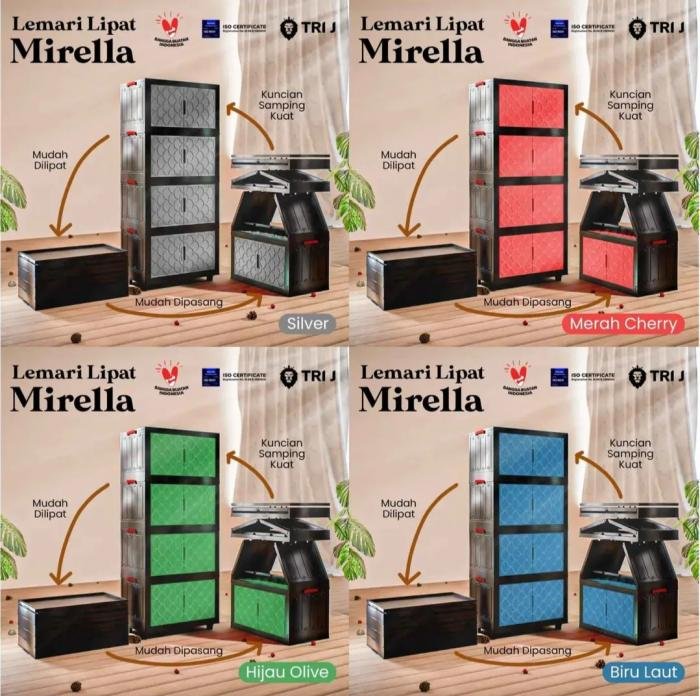 Lemari Mirella 4Susun Tri J