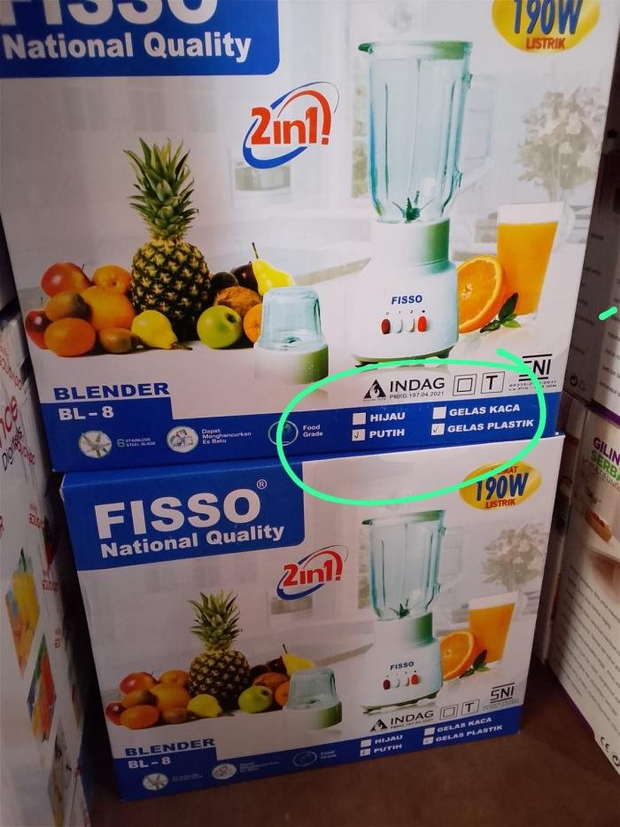 Blender Plastik Fisso 2in1