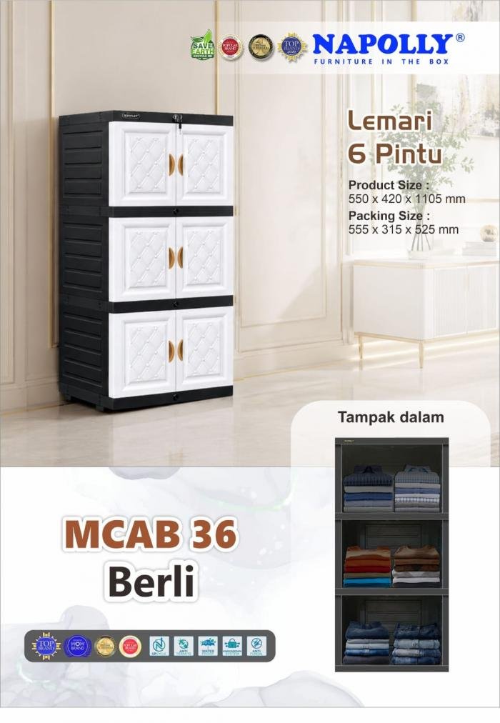 Lemari Napolly Mcab-36 Berli Puma