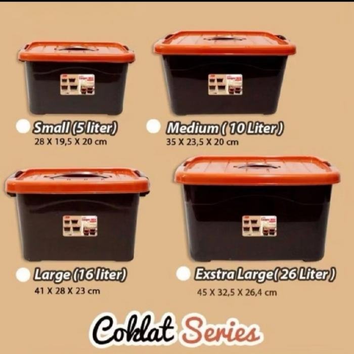 Box Container Coklat 26L