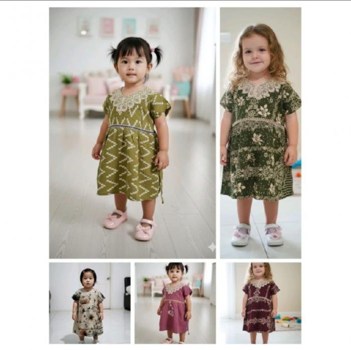 Gamis Rayon Anak 3pcs