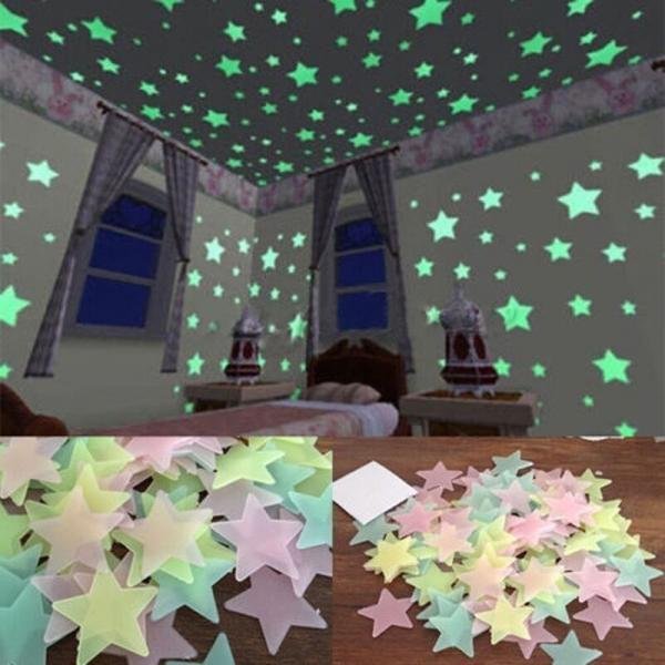 Stiker Bintang Glow In the dark