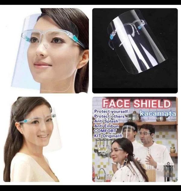 Face Shield Kacamata tanpa dus