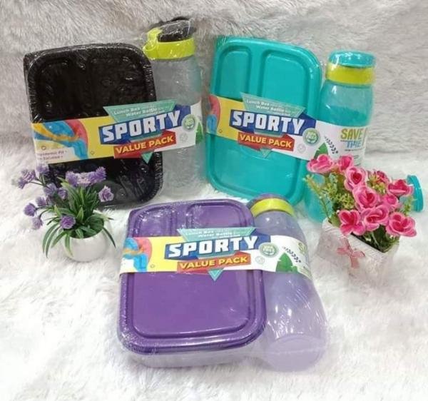 Tempat Makan + Botol Sporty