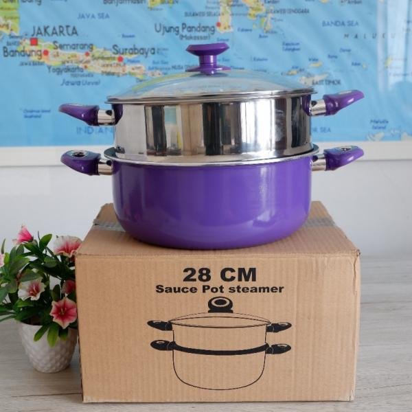 Sauce Pot Steamer 28 Cm 2 Susun